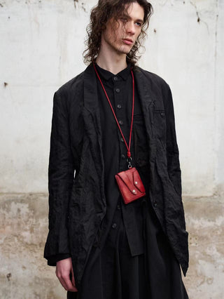 ILNya Metallic Crinkle Blazer