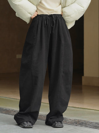 Casual Urban Cotton Trousers-Black