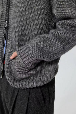 Simple Project Cowichan Sweater-Gray