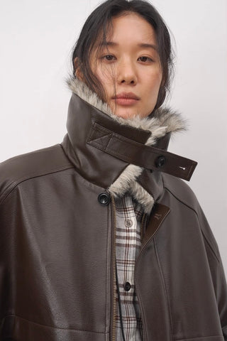 BALIANG Detour Boxy Jacket-Wood Brown