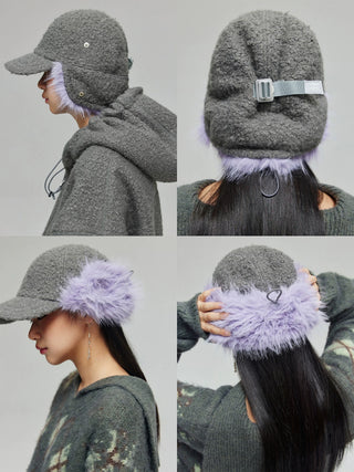 Simple Project Fleece Cozy Cap-Grey