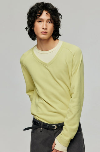 Simple Project Layered T-shirt-Lime