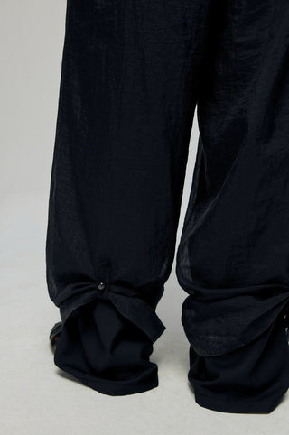 Simple Project Organza Pants-Black