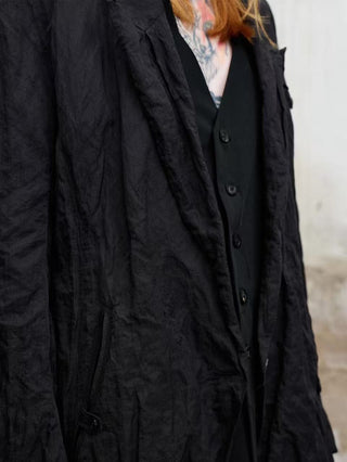 ILNya Metallic Crinkle Blazer