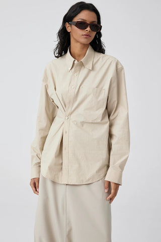 Simple Project Coco Basic Shirt-Beige