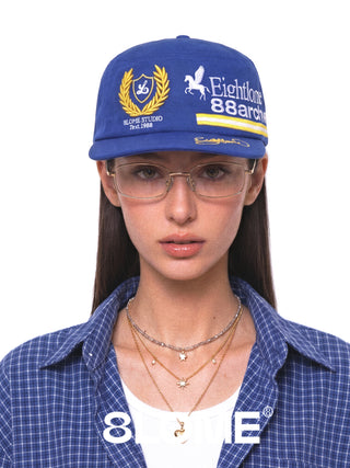8LOME 88Archive Pillbox Cap-Blue