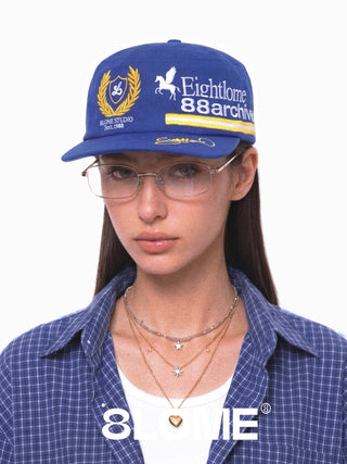 8LOME 88Archive Pillbox Cap-Blue
