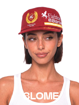 8LOME 88Archive Pillbox Cap-Red