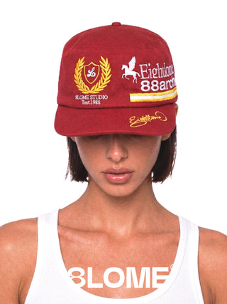 8LOME 88Archive Pillbox Cap-Red