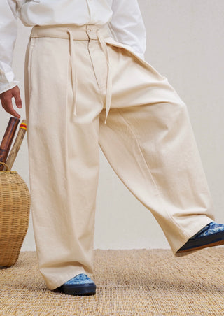 UNLIMITED MOTE Kendo Pants-Ivory