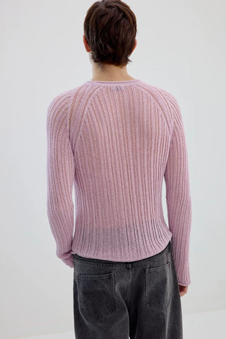 Simple Project Washi Knit Jumper-Lilac Pink