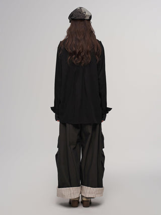 ILNya Rolled Curve Cargo Pants