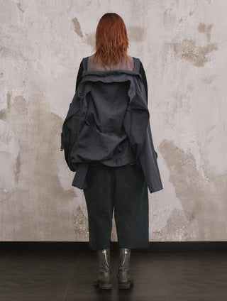 Convertible Backpack Jacket-Misty Navy
