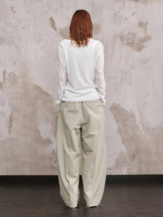 ILNya Layered Raw-Edge Cotton Tee
