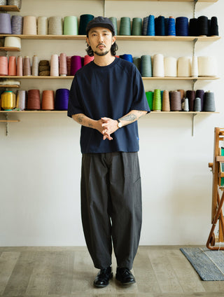 MIZUTOKI Sorona Boxy Tee-Chasm Blue