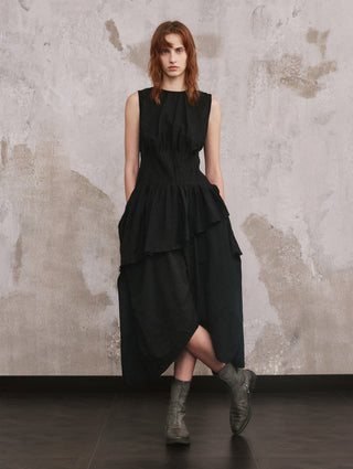 ILNya Ruched Longline Vest Top