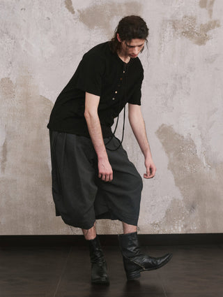 ILNya Mist Blue Pleated Shorts