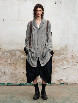 ILNya Jacquard Mid-Length Shirt