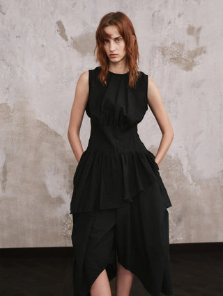 ILNya Ruched Longline Vest Top
