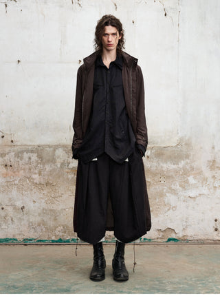 ILNya Curve Hooded Trench Coat