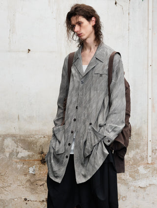 ILNya Jacquard Mid-Length Shirt