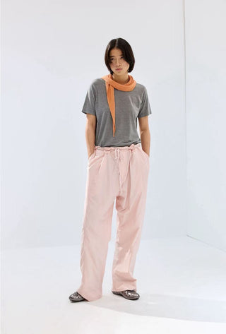 Simple Project Nylon Kendo Trousers-Pink
