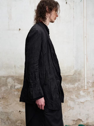 ILNya Metallic Crinkle Blazer