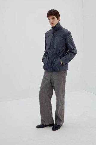 Simple Project Coated Field Jacket-Mermaid Grey
