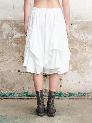 ILNya White Petal Shorts