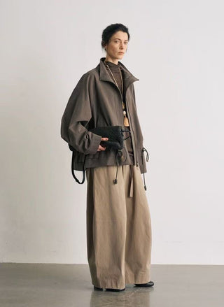 BALIANG Twill Balloon Pants-Sand Khaki