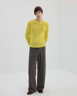 Simple Project Washi Knit Jumper-Yolk Yellow