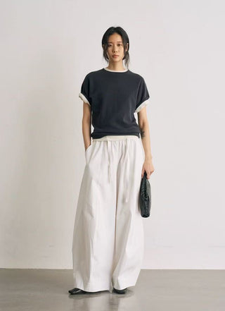 BALIANG Twill Balloon Pants-White