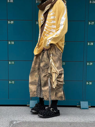 Relabel Camouflage Leopard Cargo Jorts