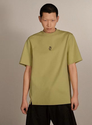 BALIANG INLAY Cotton T-shirt-Green