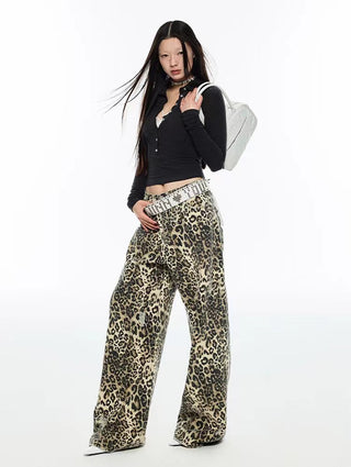 1JINN Leopard Jeans