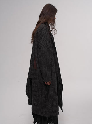 ILNya Side-tie Plaid Coat