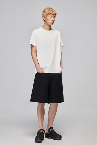 Simple Project Airy Drawstring Shorts-Black