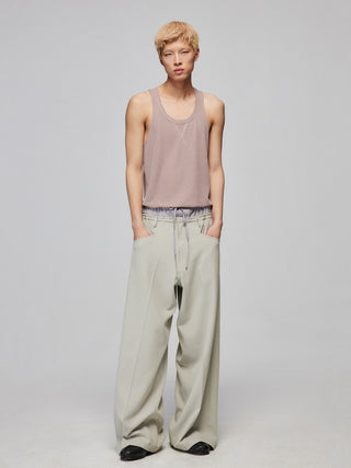 Simple Project Double Waisted Trousers