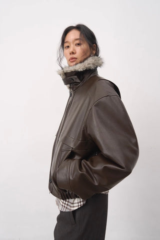 BALIANG Detour Boxy Jacket-Wood Brown