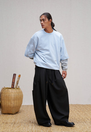 Unlimited Mote Waffle Jumper-Blue