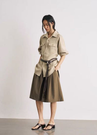 BALIANG Woven Leather Rope Belt