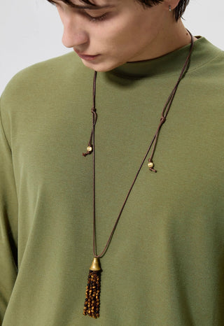 Simple Project Beaded Tassel Necklace