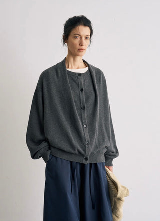 BALIANG Merino Wool Cardigan-Graphite Gray