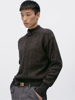 Simple Project Mock Neck Sweater