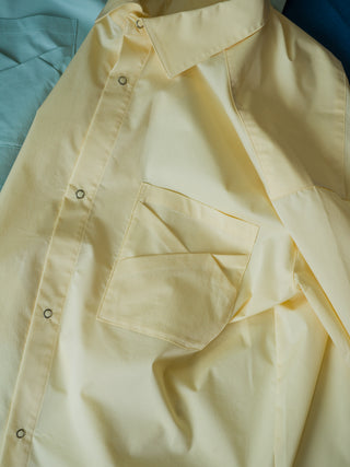 MIZUTOKI Supima Origami Shirt-Yuzu Moon