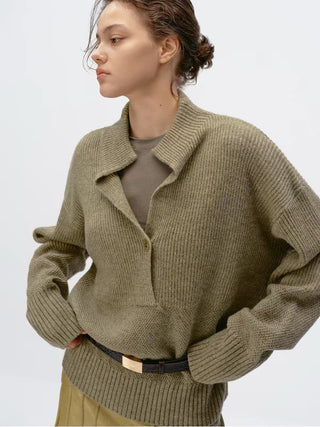 Simple Project V-Neck Sweater