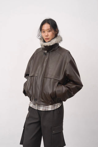 BALIANG Detour Boxy Jacket-Wood Brown