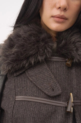 BALIANG Cedar Wool Jacket-Wood Brown