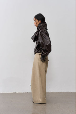 BALIANG Sunblaze Leather Jacket-Umber