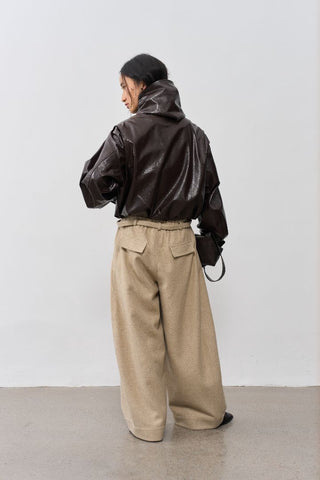 BALIANG Sunblaze Leather Jacket-Umber